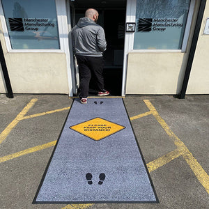 Covid Safety Message Floor Mats